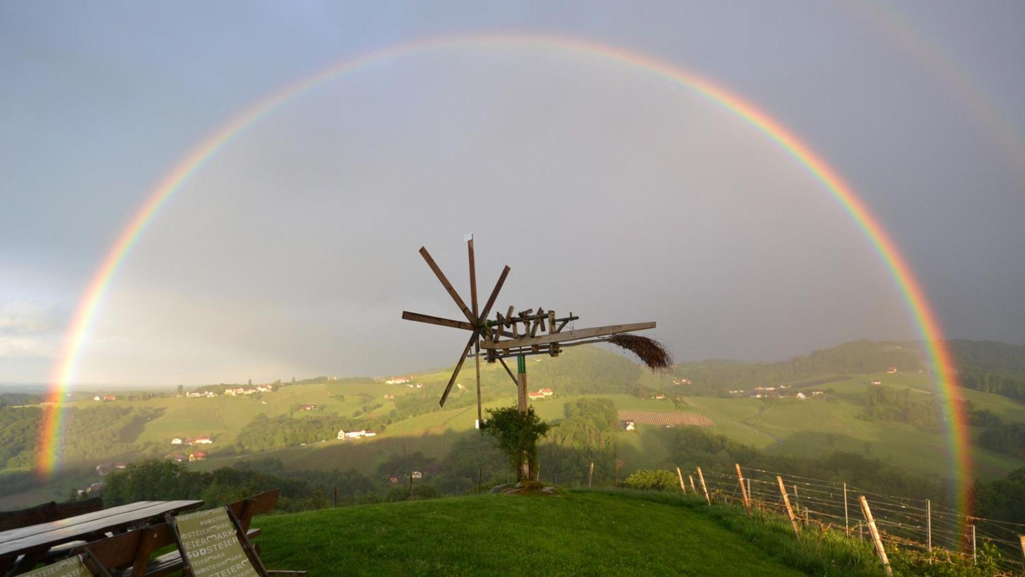 Weingut Essgut Schlafgut Sabathihof-Dillinger Hotel Glanz an der Weinstrasse Bagian luar foto